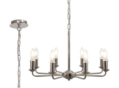 Banyan 8 Light Traditional Armed Chandelier E14  (Deco D0677)