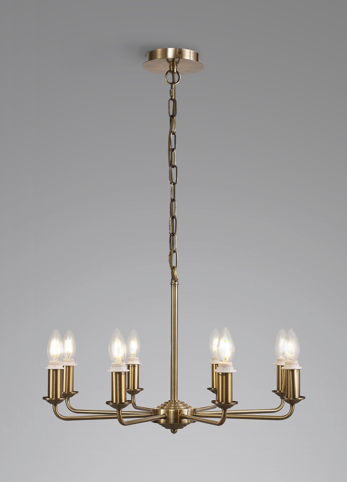 Banyan 8 Light Traditional Armed Chandelier E14  (Deco D0677)