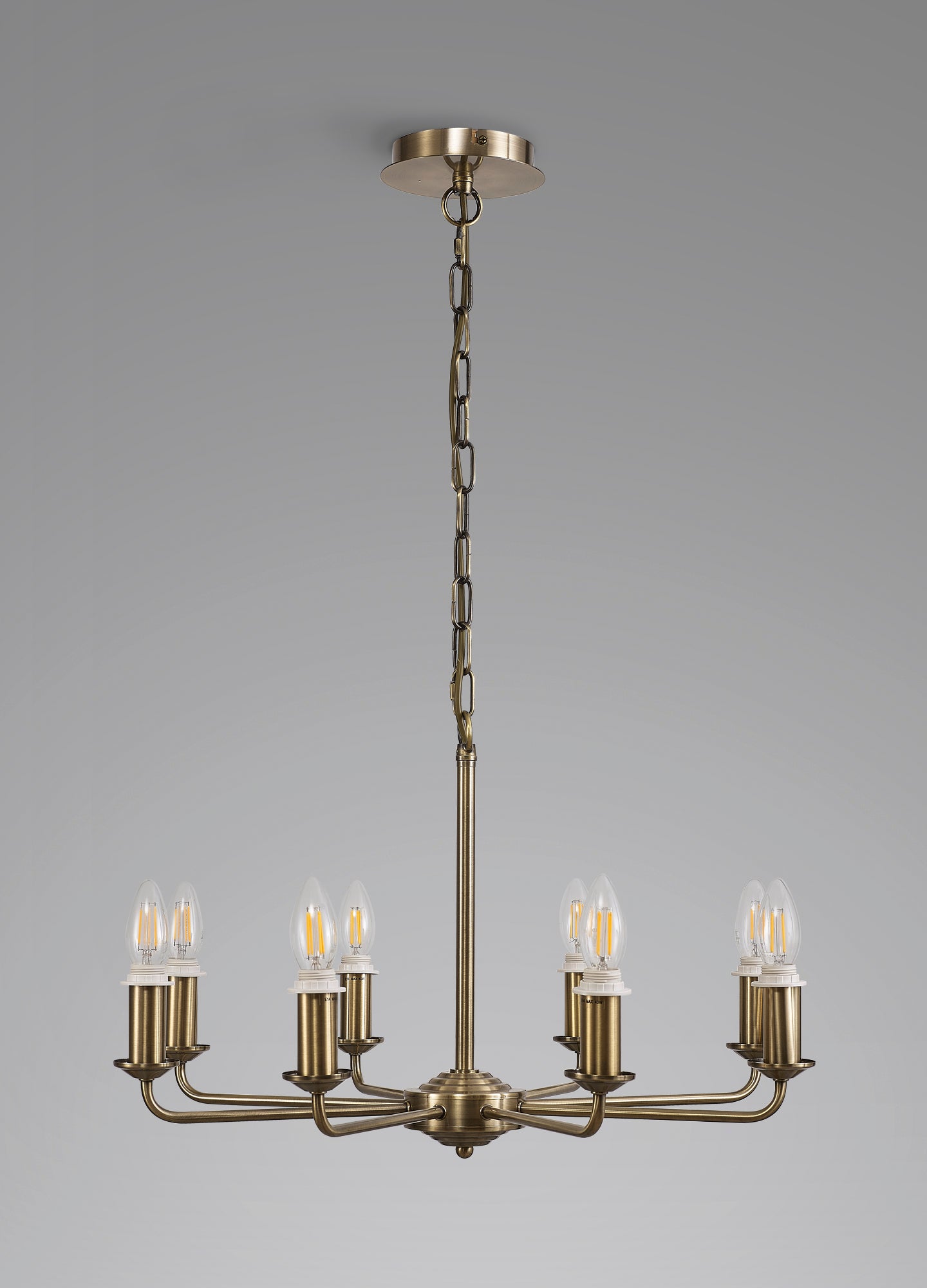 Banyan 8 Light Traditional Armed Chandelier E14  (Deco D0677)