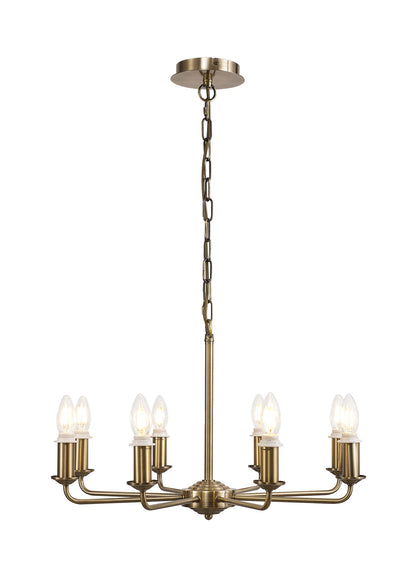 Banyan 8 Light Traditional Armed Chandelier E14  (Deco D0677)