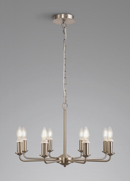 Banyan 8 Light Traditional Armed Chandelier E14  (Deco D0677)