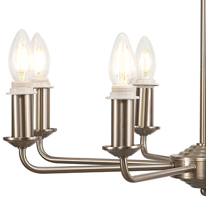 Banyan 8 Light Traditional Armed Chandelier E14  (Deco D0677)