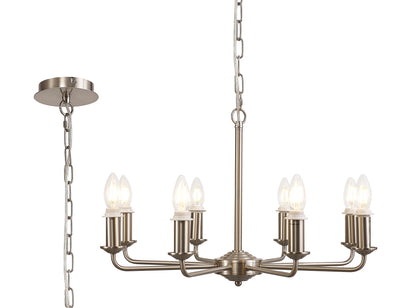 Banyan 8 Light Traditional Armed Chandelier E14  (Deco D0677)