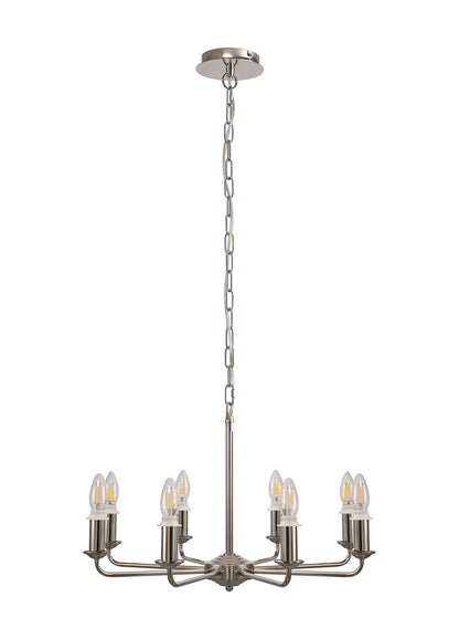 Banyan 8 Light Traditional Armed Chandelier E14  (Deco D0677)