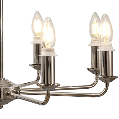 Banyan 8 Light Traditional Armed Chandelier E14  (Deco D0677)