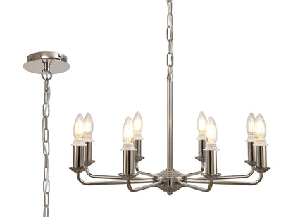 Banyan 8 Light Traditional Armed Chandelier E14  (Deco D0677)