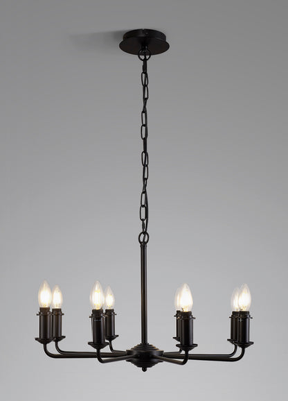 Banyan 8 Light Traditional Armed Chandelier E14  (Deco D0677)