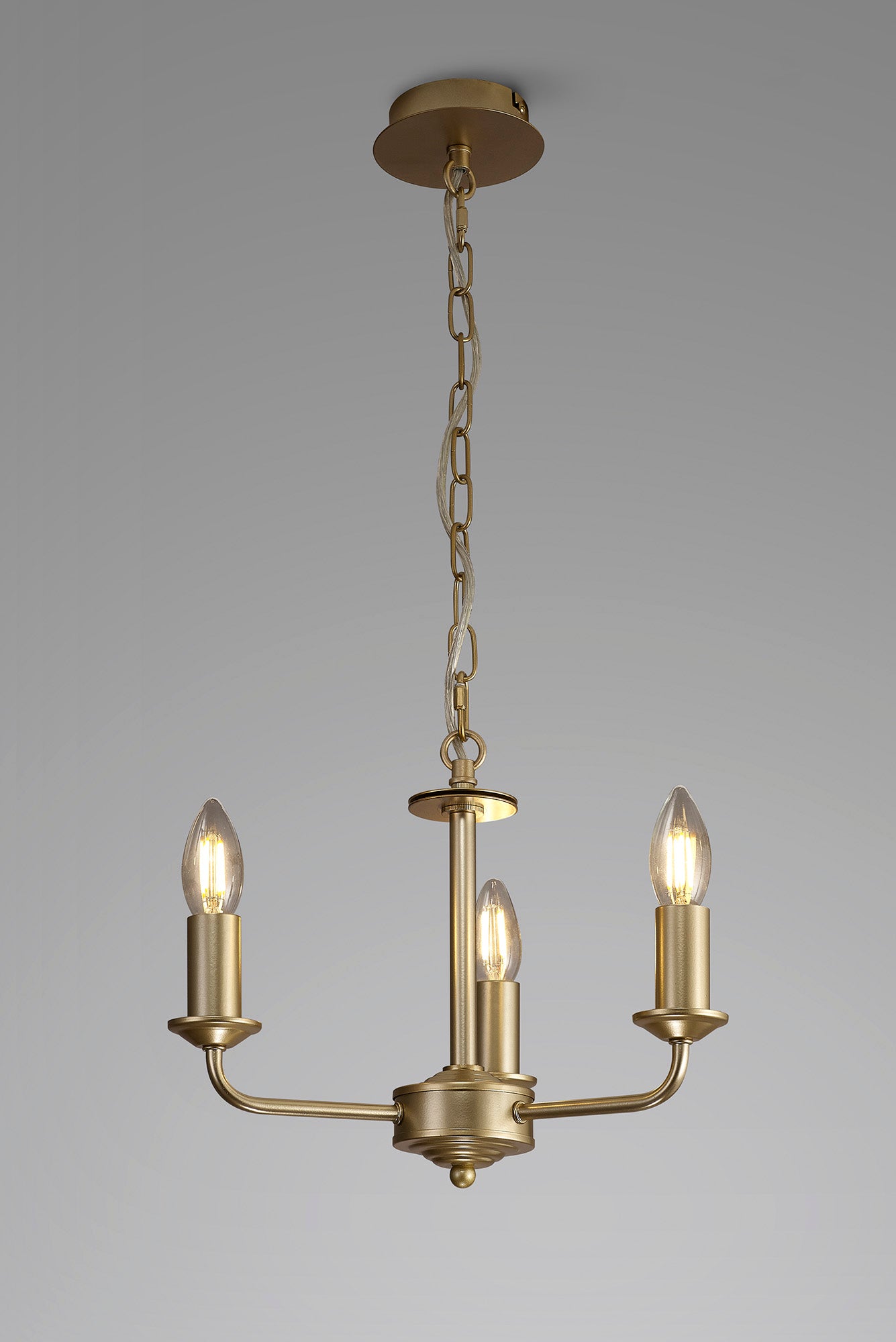 Banyan 3 Light E14 Candleabra NOT inc Shade  (Deco D0354)