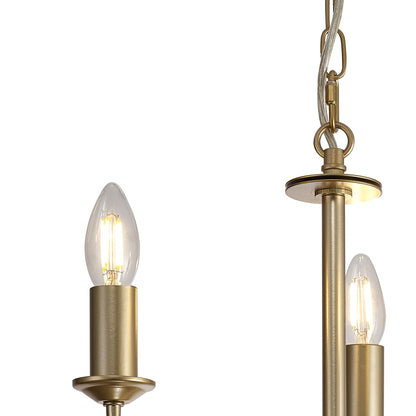 Banyan 3 Light E14 Candleabra NOT inc Shade  (Deco D0354)