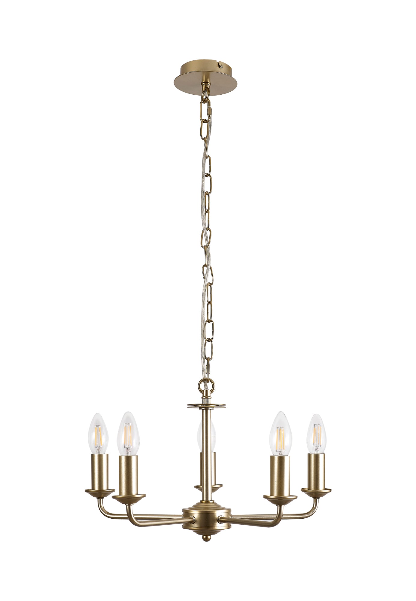 Banyan 5 Light Multi Armed Fitting with E14 Lampholders, NOT inc shade  (Deco D0358)