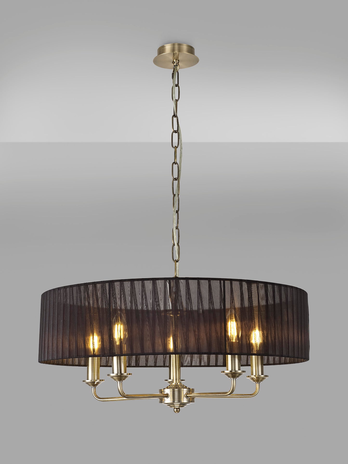 Banyan 5 Light Multi Armed Fitting with E14 Lampholders, NOT inc shade  (Deco D0358)