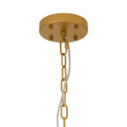 Luminosity Designs Ltd - Bardot 45cm Round Pendant/Semi Flush Faux Alabaster Art Deco Style Light, 7 x E14, 1m Chain - Luminosity Designs Ltd