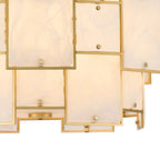 Luminosity Designs Ltd - Bardot 59cm Round Pendant/Semi Flush Faux Alabaster Art Deco Style Light, 12 x E14, 1.5m Chain - Luminosity Designs Ltd