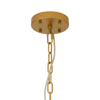 Luminosity Designs Ltd - Bardot 59cm Round Pendant/Semi Flush Faux Alabaster Art Deco Style Light, 12 x E14, 1.5m Chain - Luminosity Designs Ltd