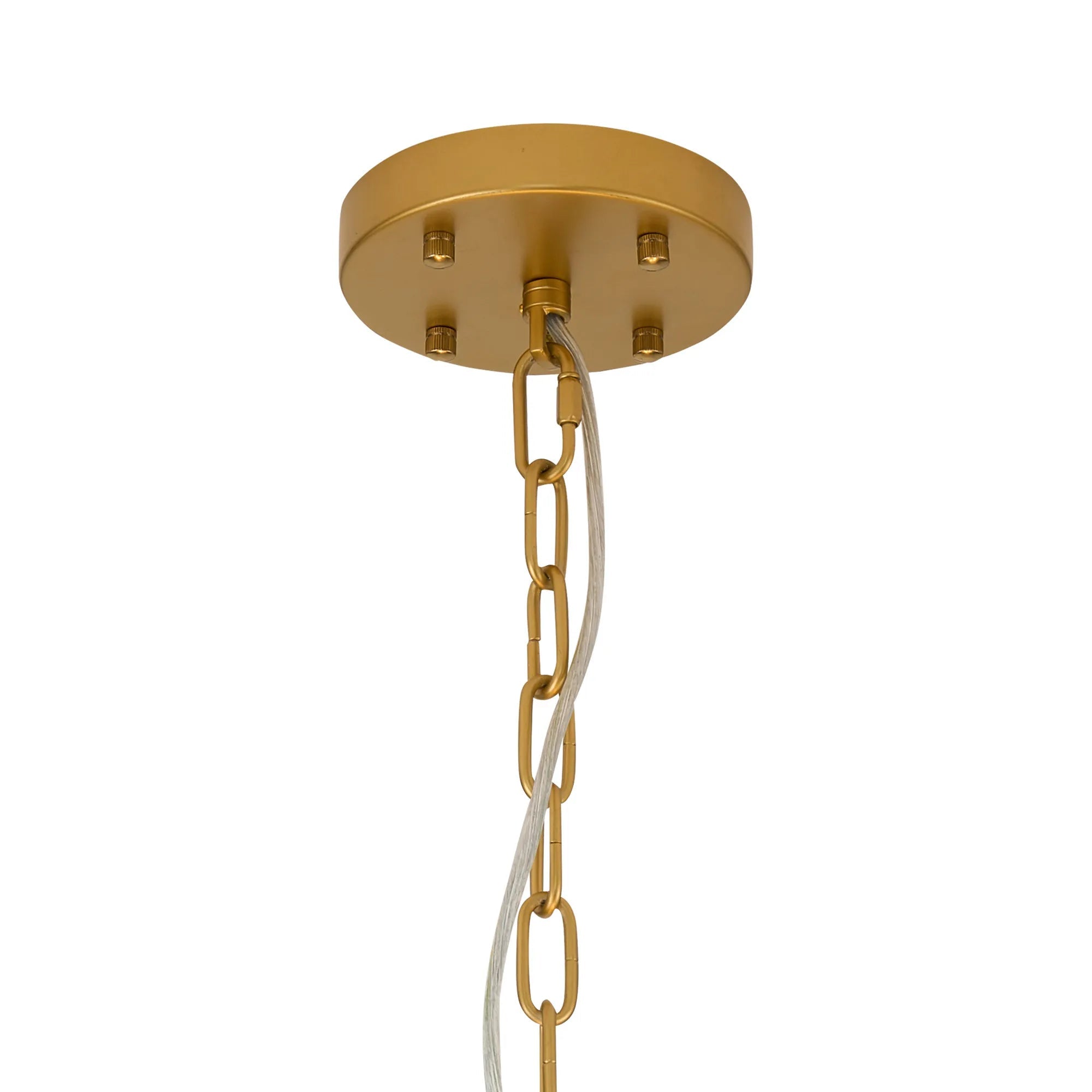 Luminosity Designs Ltd - Bardot 59cm Round Pendant/Semi Flush Faux Alabaster Art Deco Style Light, 12 x E14, 1.5m Chain - Luminosity Designs Ltd
