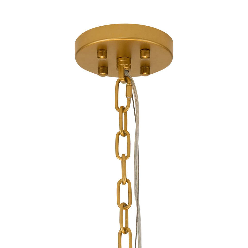 Luminosity Designs Ltd - Bardot 74cm Round Pendant/Semi Flush Faux Alabaster Art Deco Style Light, 17 x E14, 2m Chain - Luminosity Designs Ltd