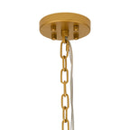 Luminosity Designs Ltd - Bardot 74cm Round Pendant/Semi Flush Faux Alabaster Art Deco Style Light, 17 x E14, 2m Chain - Luminosity Designs Ltd