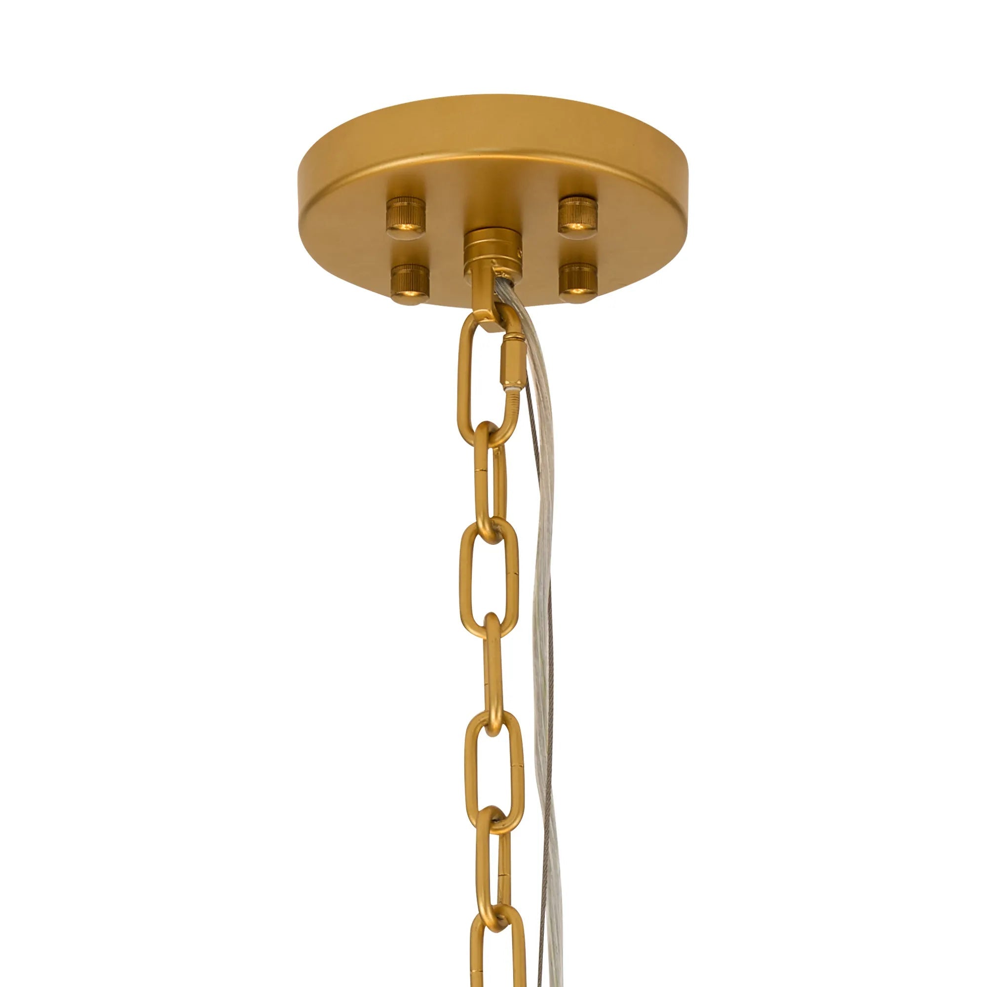 Luminosity Designs Ltd - Bardot 74cm Round Pendant/Semi Flush Faux Alabaster Art Deco Style Light, 17 x E14, 2m Chain - Luminosity Designs Ltd