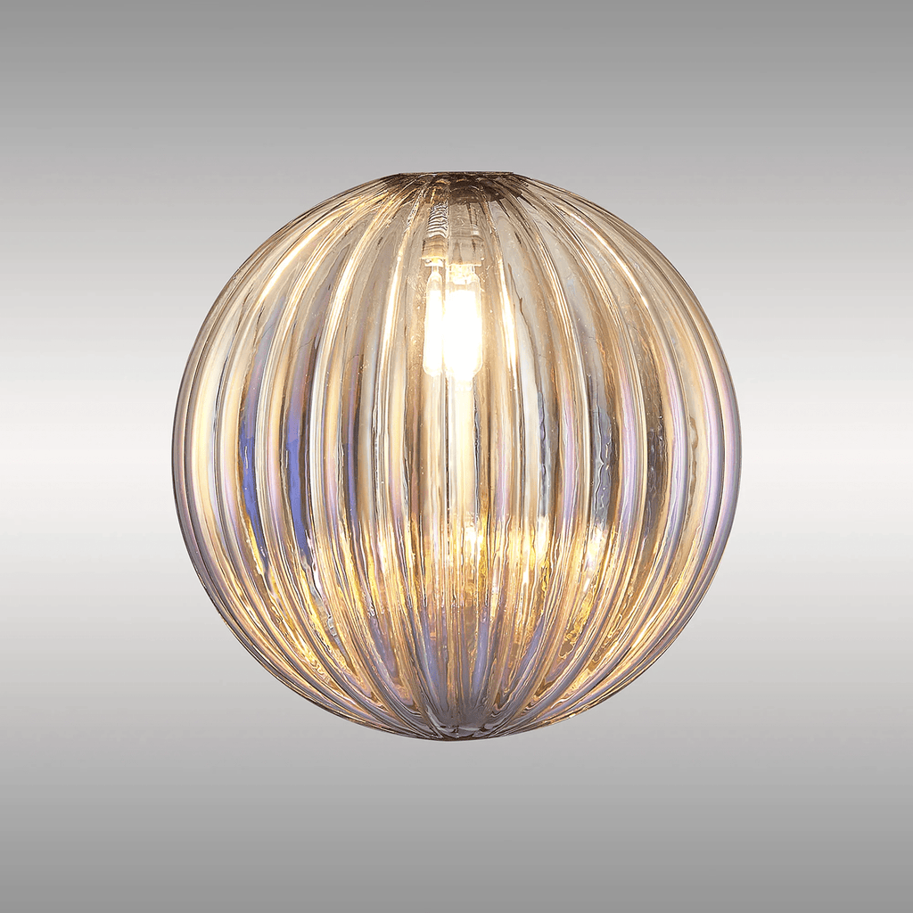 Luminosity Designs Ltd - Baron 15cm Segment (AL) Round Globe Glass Shade for G9 Fittings - Luminosity Designs Ltd