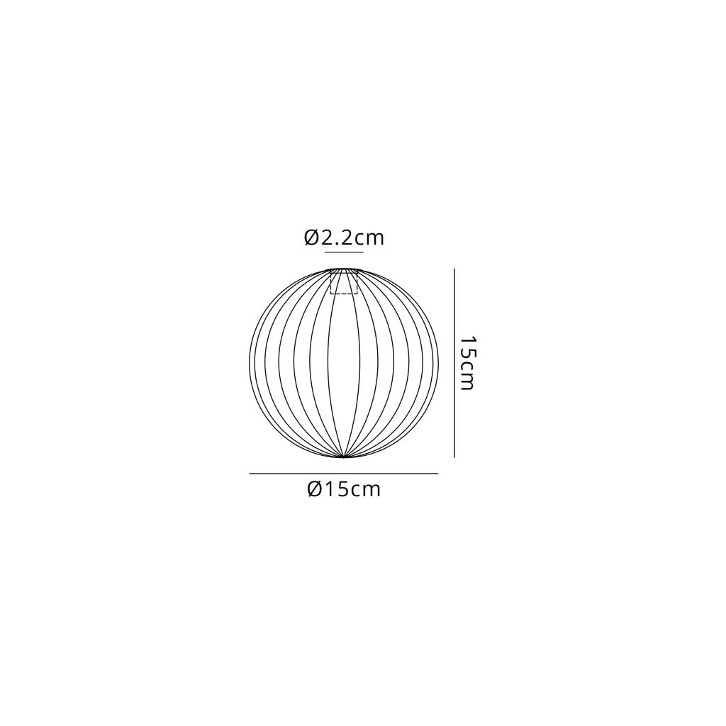 Luminosity Designs Ltd - Baron 15cm Segment (AL) Round Globe Glass Shade for G9 Fittings - Luminosity Designs Ltd