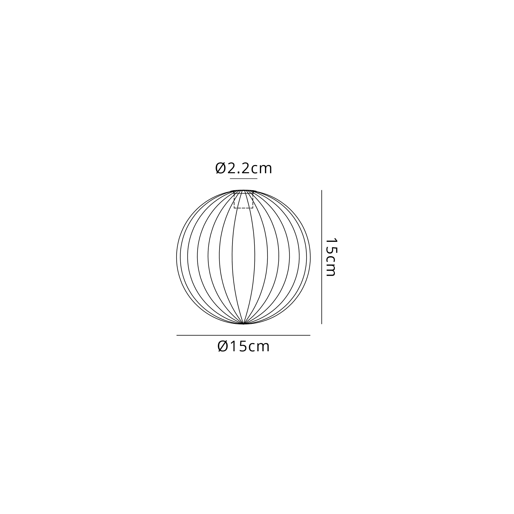 Luminosity Designs Ltd - Baron 15cm Segment (AL) Round Globe Glass Shade for G9 Fittings - Luminosity Designs Ltd