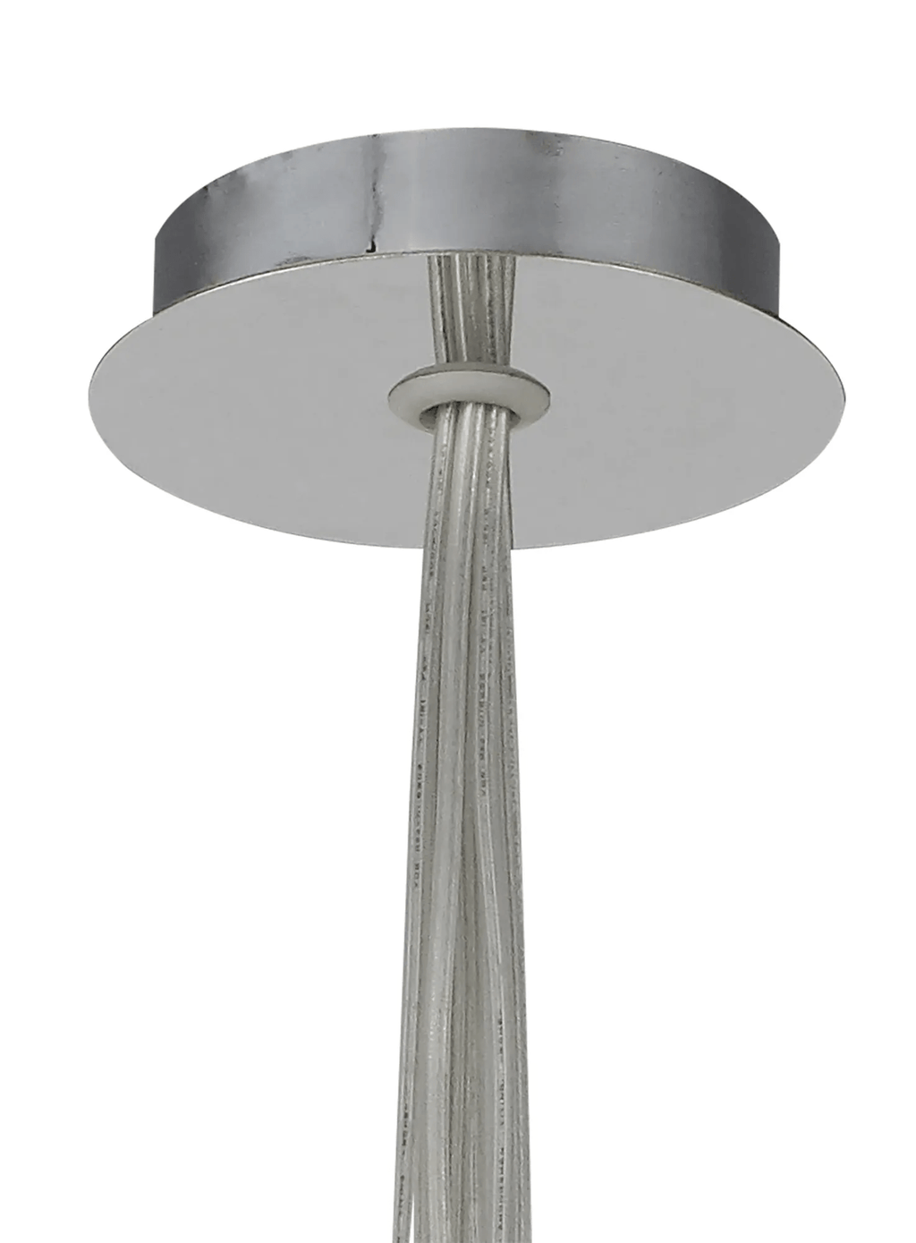 Baron Chrome Fully Adjustable Cluster or Tiered Pendant , With Smoked Wine Glass Shaped Shades - Luminosity Designs Ltd