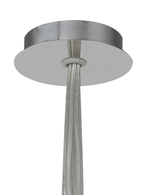 Baron Chrome Fully Adjustable Cluster or Tiered Pendant , With Smoked Wine Glass Shaped Shades - Luminosity Designs Ltd