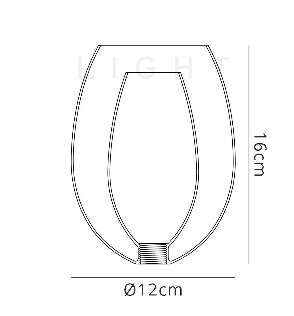 Luminosity Designs - Baron Double Layer Wine Glass Shaped Shade - Luminosity Designs Ltd