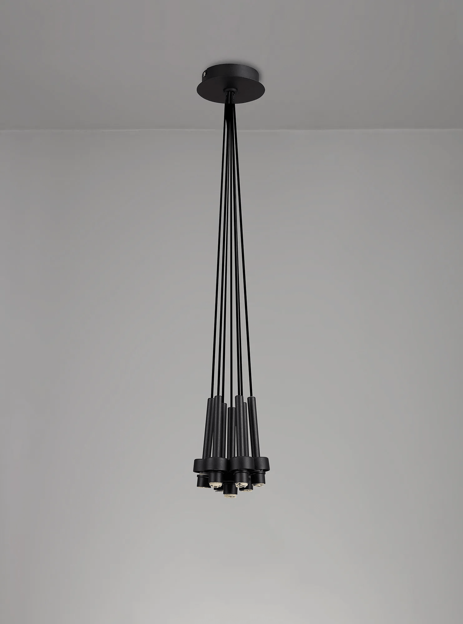 Baron Fully Adjustable Cluster or Tiered Pendant, G9 x 7 , Mix & Match Your Shades - Luminosity Designs Ltd