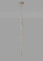 Baron Fully Adjustable Cluster or Tiered Pendant, G9 x 7 , Mix & Match Your Shades - Luminosity Designs Ltd