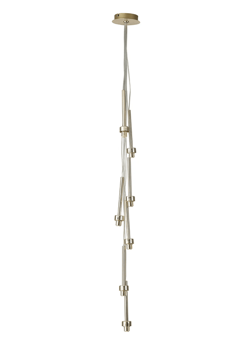 Baron Fully Adjustable Cluster or Tiered Pendant, G9 x 7 , Mix & Match Your Shades - Luminosity Designs Ltd