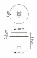 Luminosity Designs - Baron Single Flush Fitting - Luminosity Designs Ltd
