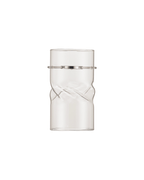 Luminosity Designs - Baron Tall Twisted Cylinder Glass Shade With Polished Chrome 3 Rod Suspension Plate - Luminosity Designs Ltd