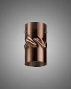 Luminosity Designs - Baron Tall Twisted Cylinder Glass Shade With Polished Chrome 3 Rod Suspension Plate - Luminosity Designs Ltd