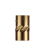 Luminosity Designs - Baron Tall Twisted Cylinder Glass Shade With Polished Chrome 3 Rod Suspension Plate - Luminosity Designs Ltd