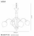 Diyas - Bastia 4 Light G9 Satin Gold Pendant (Diyas IL20241) - Luminosity Designs Ltd