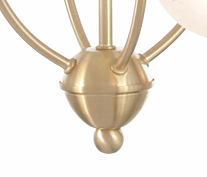 Bastia 4 Light G9 Satin Gold Pendant  (Diyas IL20241)