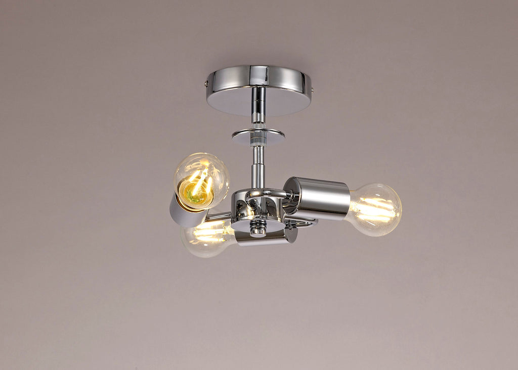 Deco - Baymont 3 Light Flush Fitting - Luminosity Designs Ltd