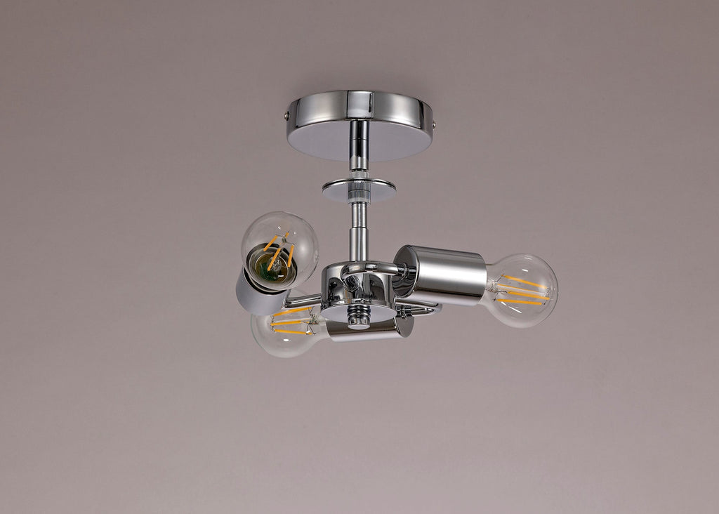 Deco - Baymont 3 Light Flush Fitting - Luminosity Designs Ltd