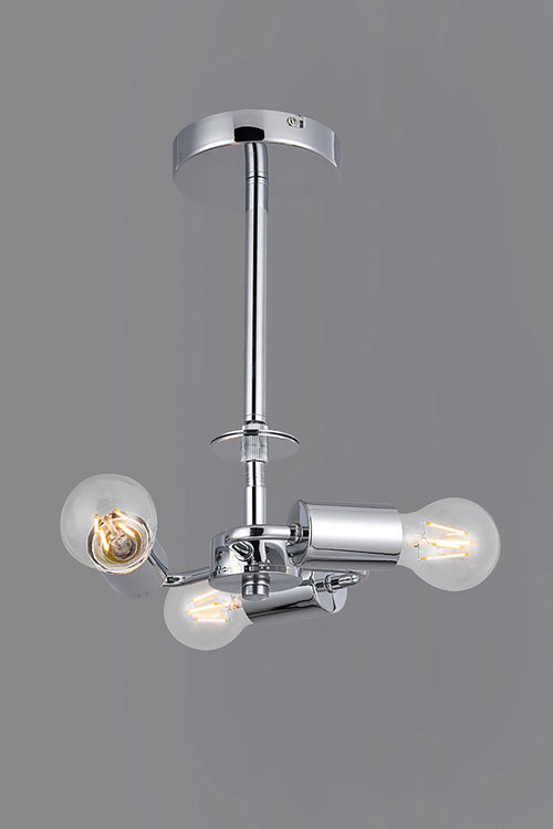 Deco - Baymont 3 Light Semi Flush Fititng - Luminosity Designs Ltd