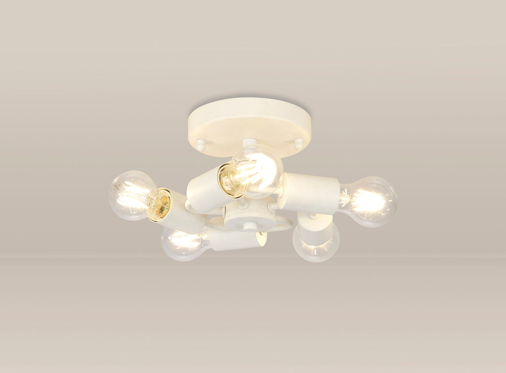 Deco - Baymont 5 Light Flush Fitting - Luminosity Designs Ltd