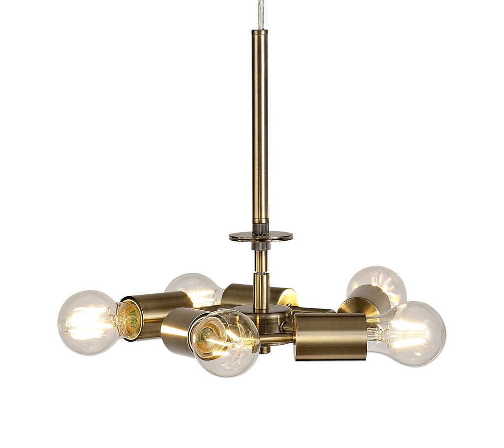 Deco - Baymont 5 Light Pendant Fitting - Luminosity Designs Ltd