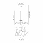 Deco - Baymont 5 Light Pendant Fitting - Luminosity Designs Ltd