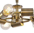 Deco - Baymont 5 Light Semi Flush Fitting - Luminosity Designs Ltd