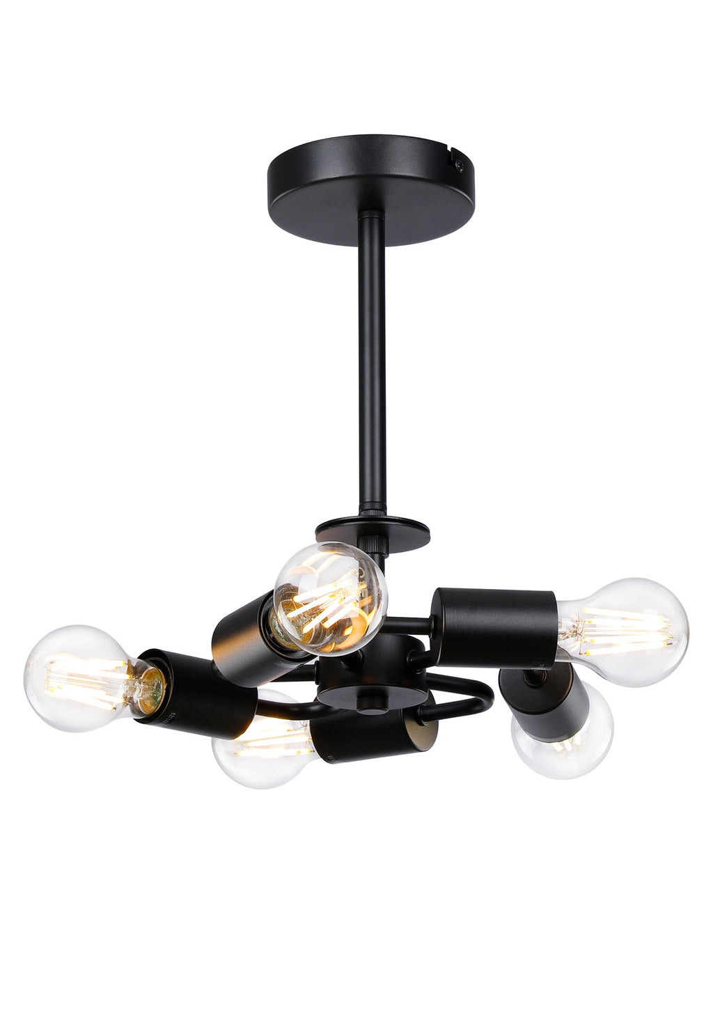 Deco - Baymont 5 Light Semi Flush Fitting - Luminosity Designs Ltd