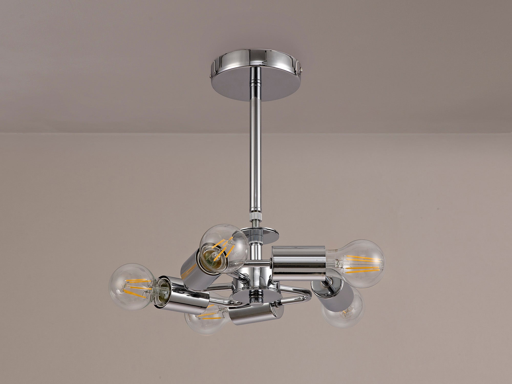 Deco - Baymont 5 Light Semi Flush Fitting - Luminosity Designs Ltd