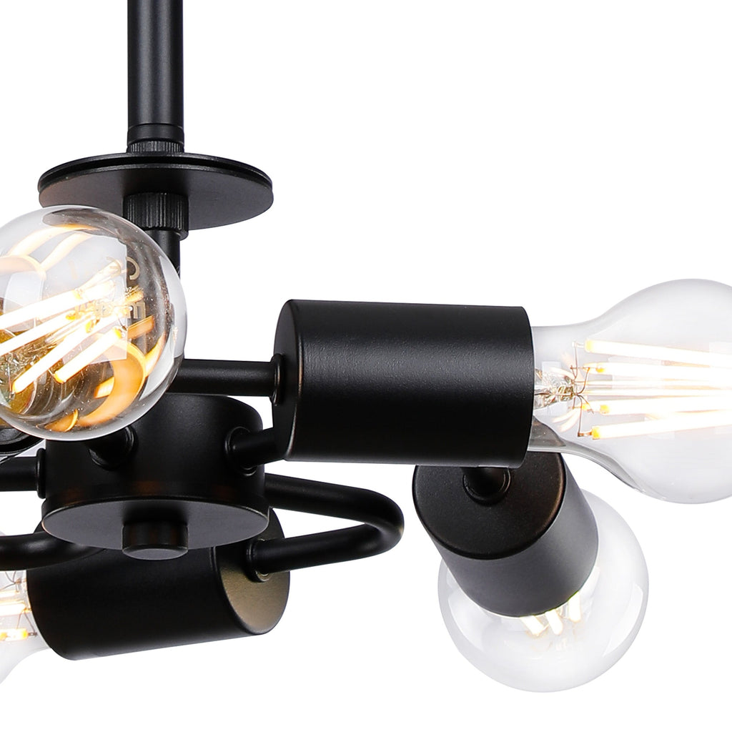 Deco - Baymont 5 Light Semi Flush Fitting - Luminosity Designs Ltd