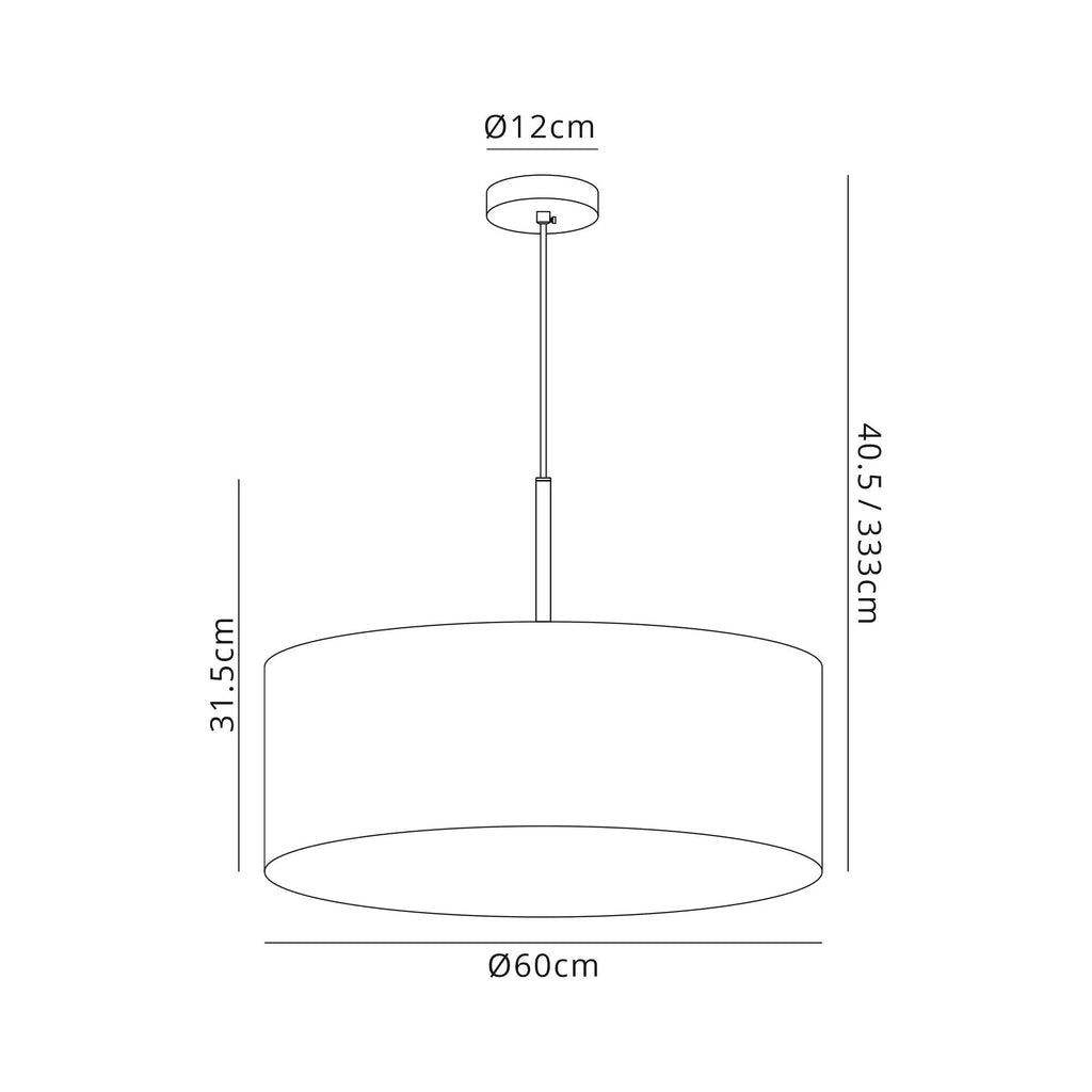 Deco - Baymont Polished Chrome 5 Light E27 Single Pendant With 60cm x 22cm Silver Leaf Shade - Luminosity Designs Ltd