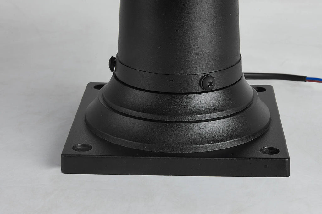 Belial Rectangular Post Lamp Small, 2 x E14, IP54, Satin Black And Gold Inner Frame Inserts Included (Copy)