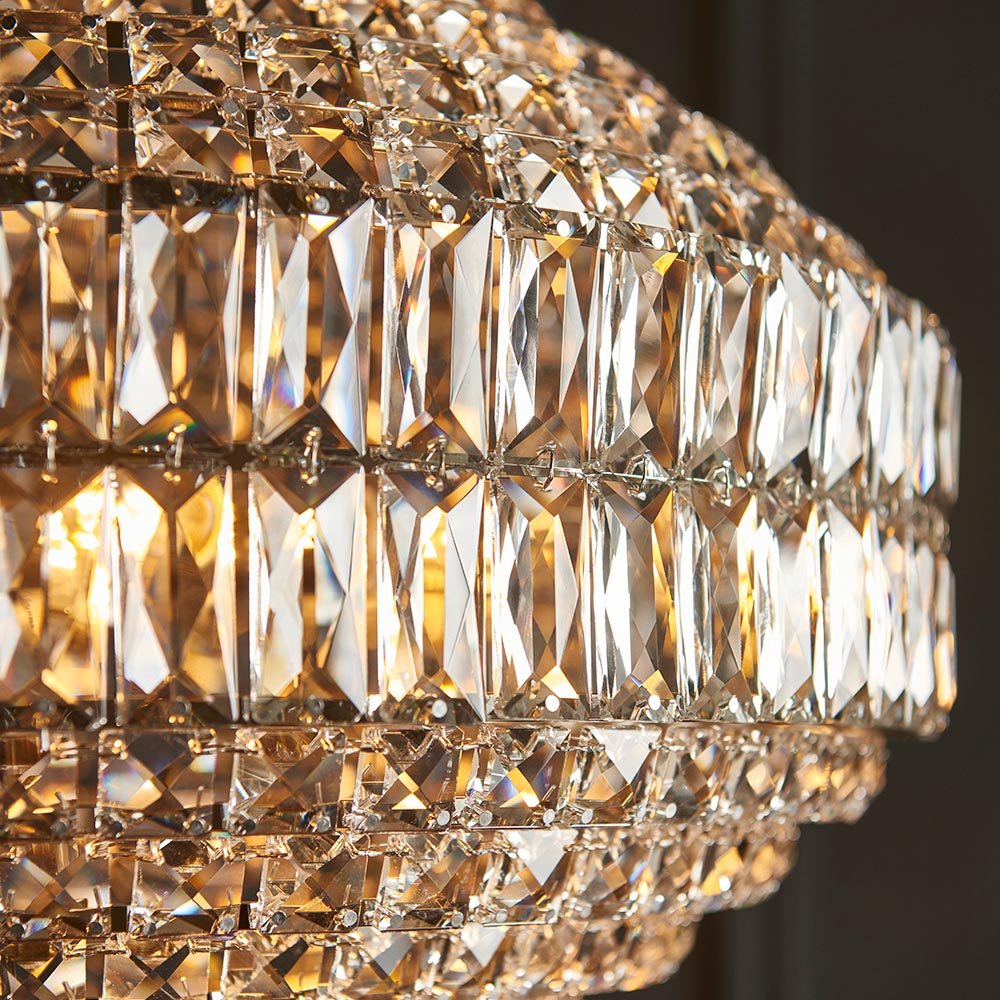 Luminosity Designs - Beatrice 5 Light Chrome and Crystal Ball Pendant - Luminosity Designs Ltd